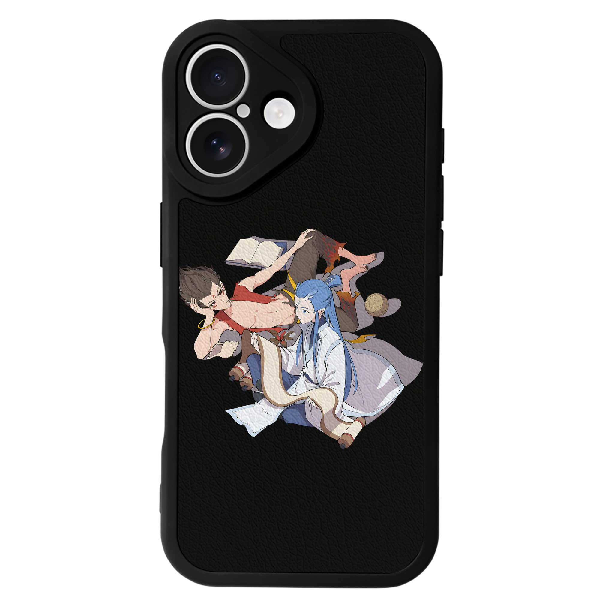 （画像用） Ne Zha 2 ナタ 魔童の大暴れ 【iPhone 16シリーズ対応】シリコンスマホケース（レザー調） 材質：シリコン